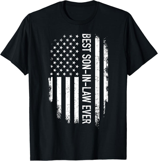 Best son-in-law ever US american vintage flag T-Shirt