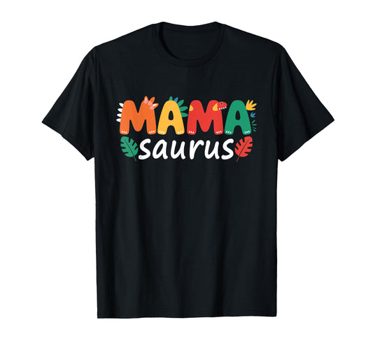 Mama Saurus Dad Dinosaur Birthday Family Matching T-Shirt