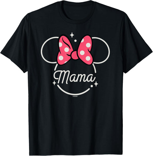 Disney Minnie Mouse Mama Head Icon Magic Mother’s Day T-Shirt