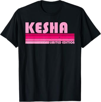 KESHA Name Personalized Retro Vintage 80s 90s Birthday T-Shirt