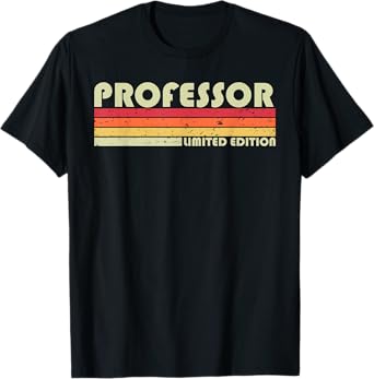Personal Christmas Retro Vintage Graduation Gifts Professor Funny Job Title Profession Birthday Worker Idea T-Shirt