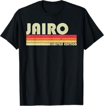 JAIRO Gift Name Personalized Funny Retro Vintage Birthday T-Shirt
