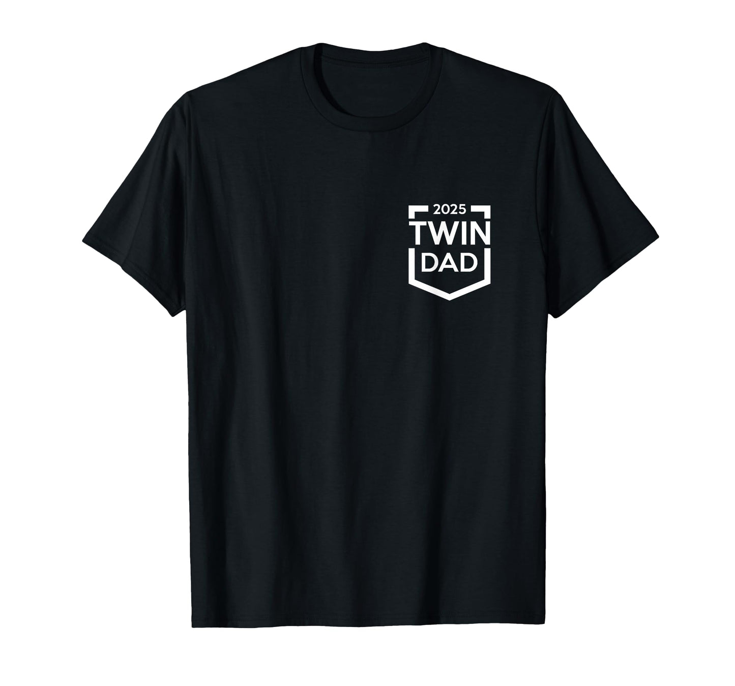 Twin Dad Est 2025 New Father Daddy T-Shirt