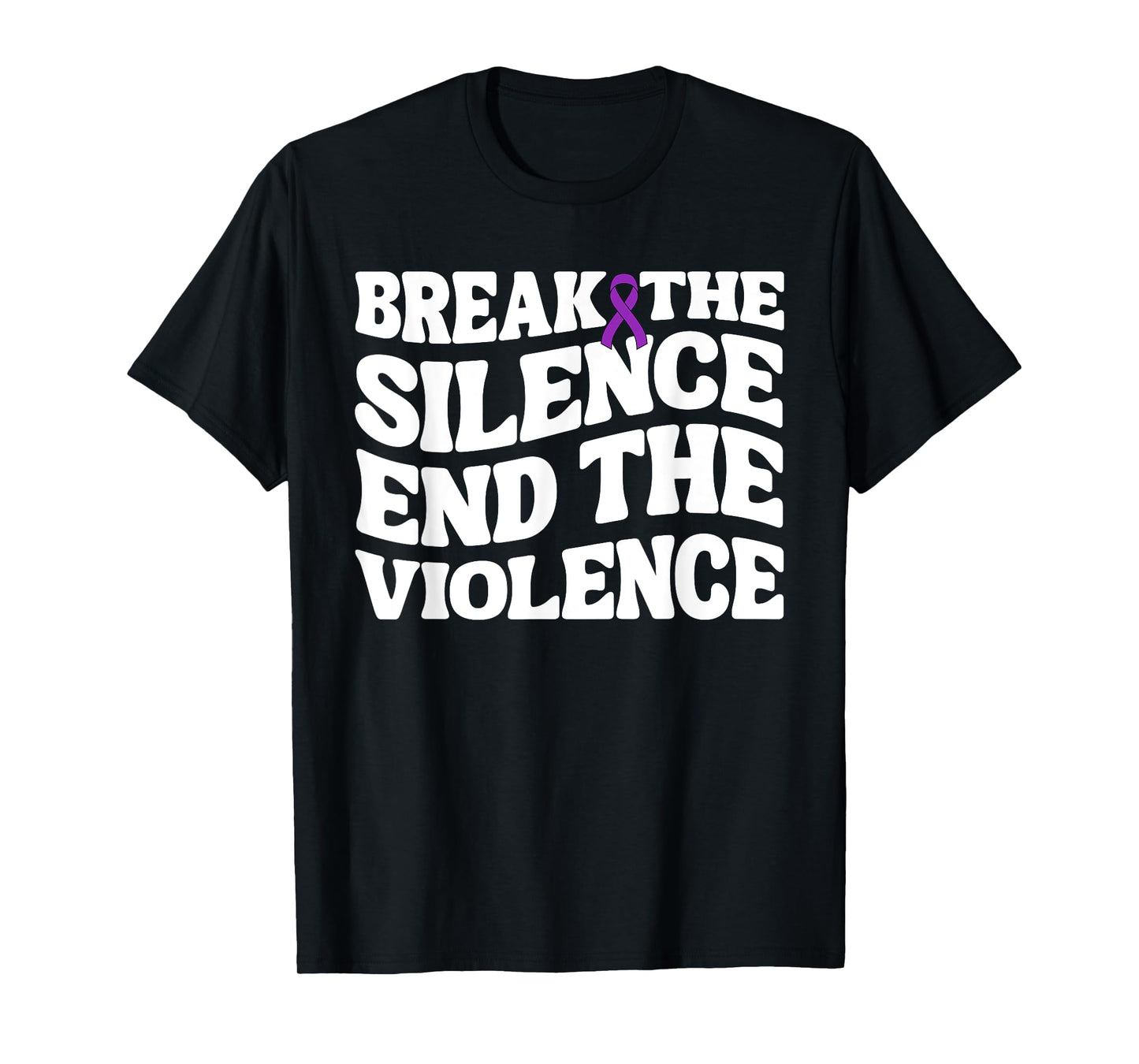 Break The Silence End Violence Domestic Violence Awareness T-Shirt