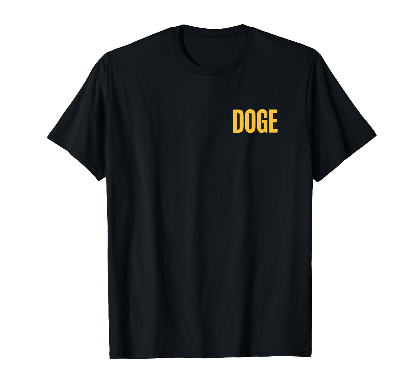 2-sided DOGE Department of Government Efficiency Front Back T-Shirt