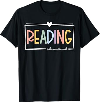 Retro Reading Interventionist Reading Specialist Team T-Shirt