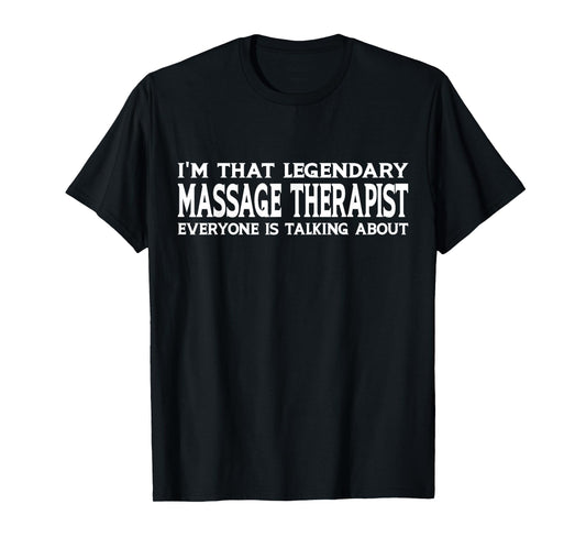 Massage Therapist Job Title Employee Funny Massage Therapist T-Shirt