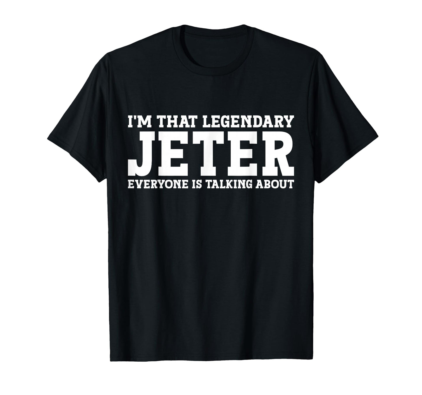 Jeter Surname Funny Team Family Last Name Jeter T-Shirt