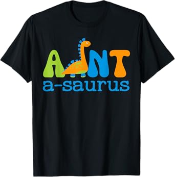 Auntsaurus T Rex Dinosaur Aunt Saurus Family Matching T-Shirt