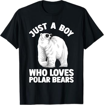Cute Polar Bear Design For Men Boys Arctic Polar Bear Lover T-Shirt