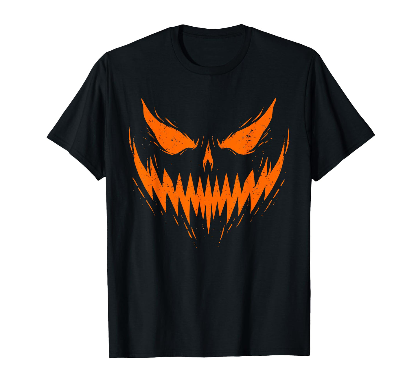 Jack O Lantern Face Scary Spooky Pumpkin Halloween Men Boys T-Shirt