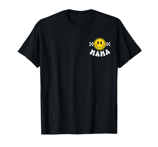 Mama One Happy Dude Birthday Theme 1st Family Matching Mom T-Shirt