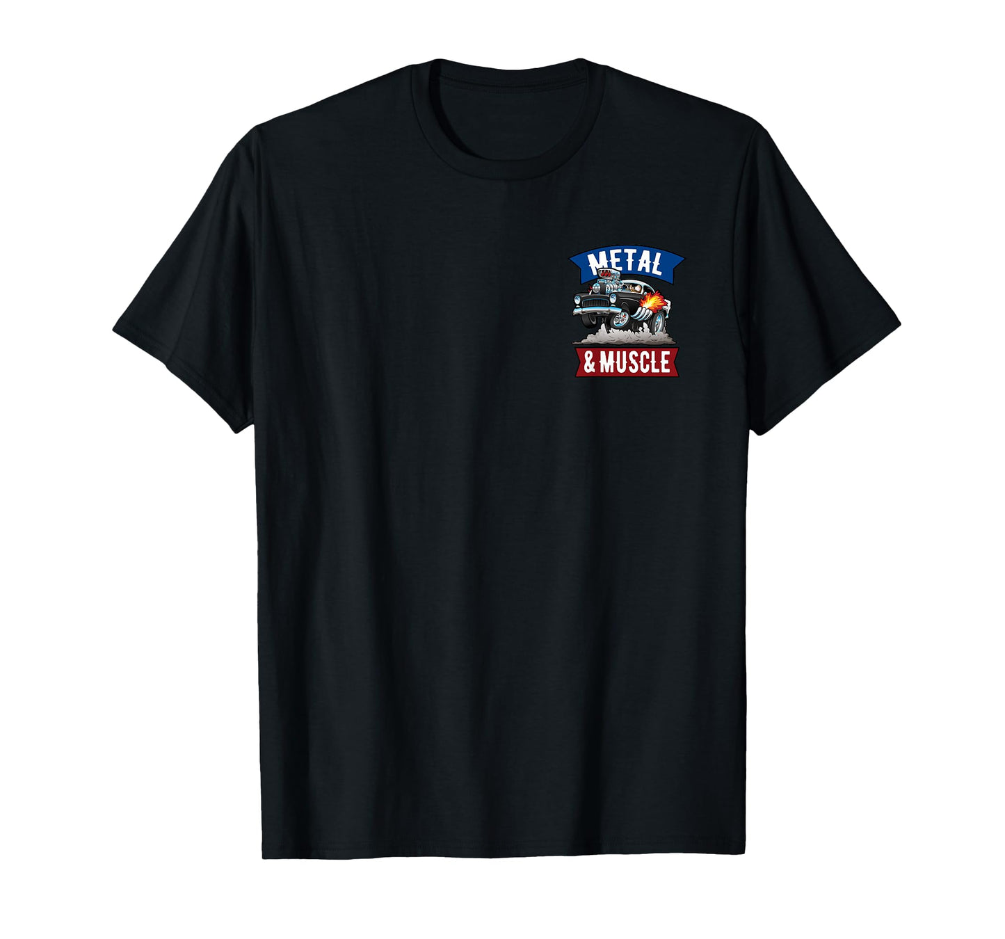 Muscle Cars Classic Cars Hotrods Main Street USA Cartoon T-Shirt