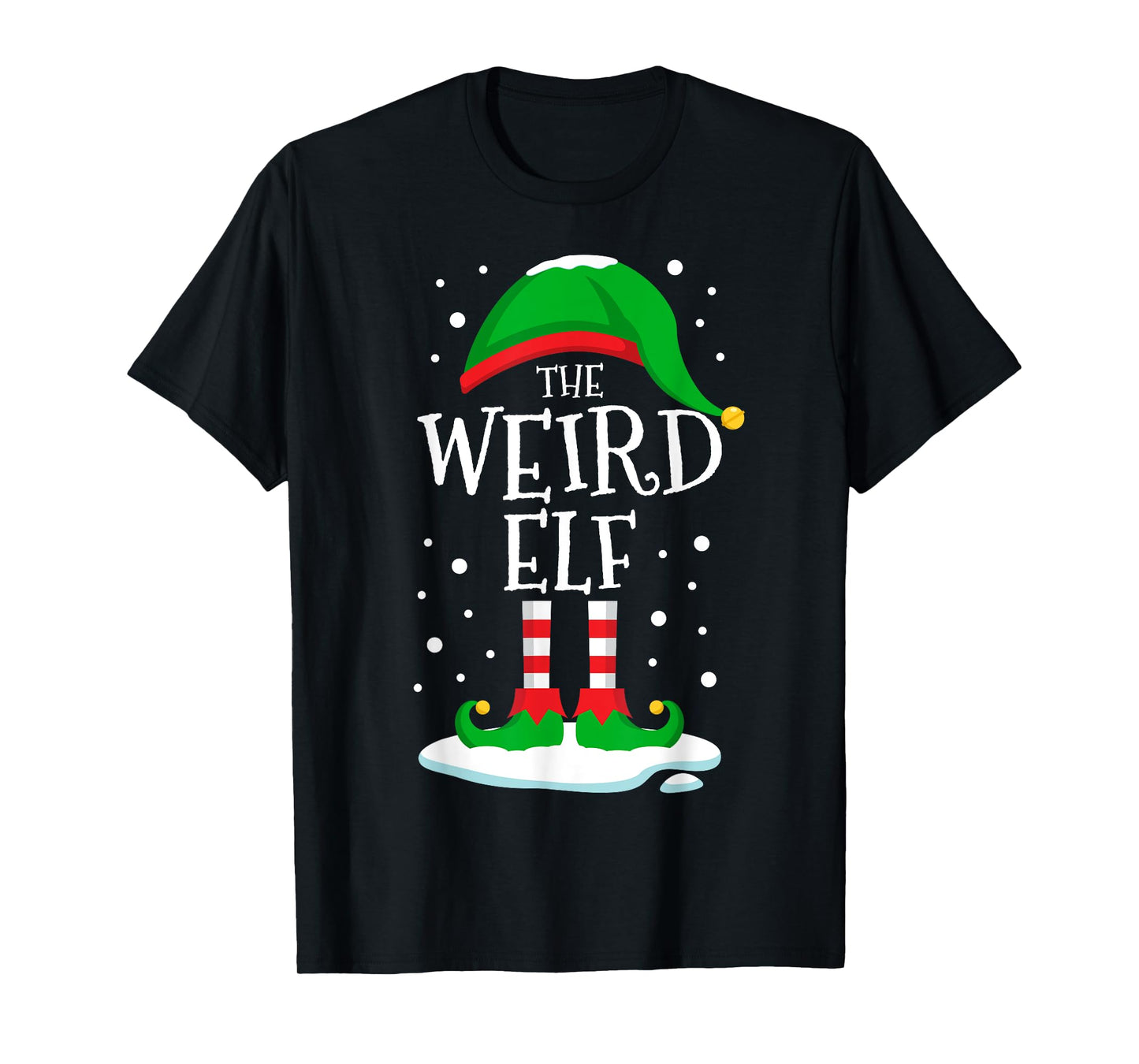 The Weird Elf Christmas Family Matching Xmas Group Funny T-Shirt
