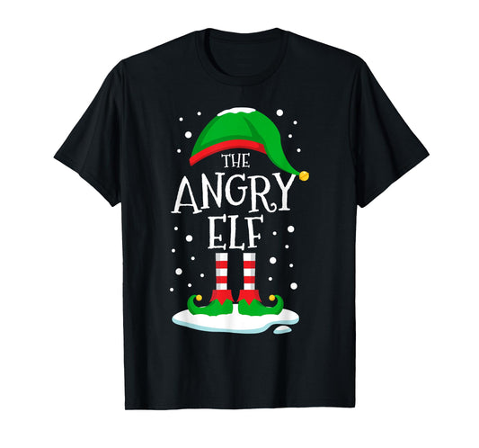 The Angry Elf Christmas Family Matching Xmas Group Funny T-Shirt