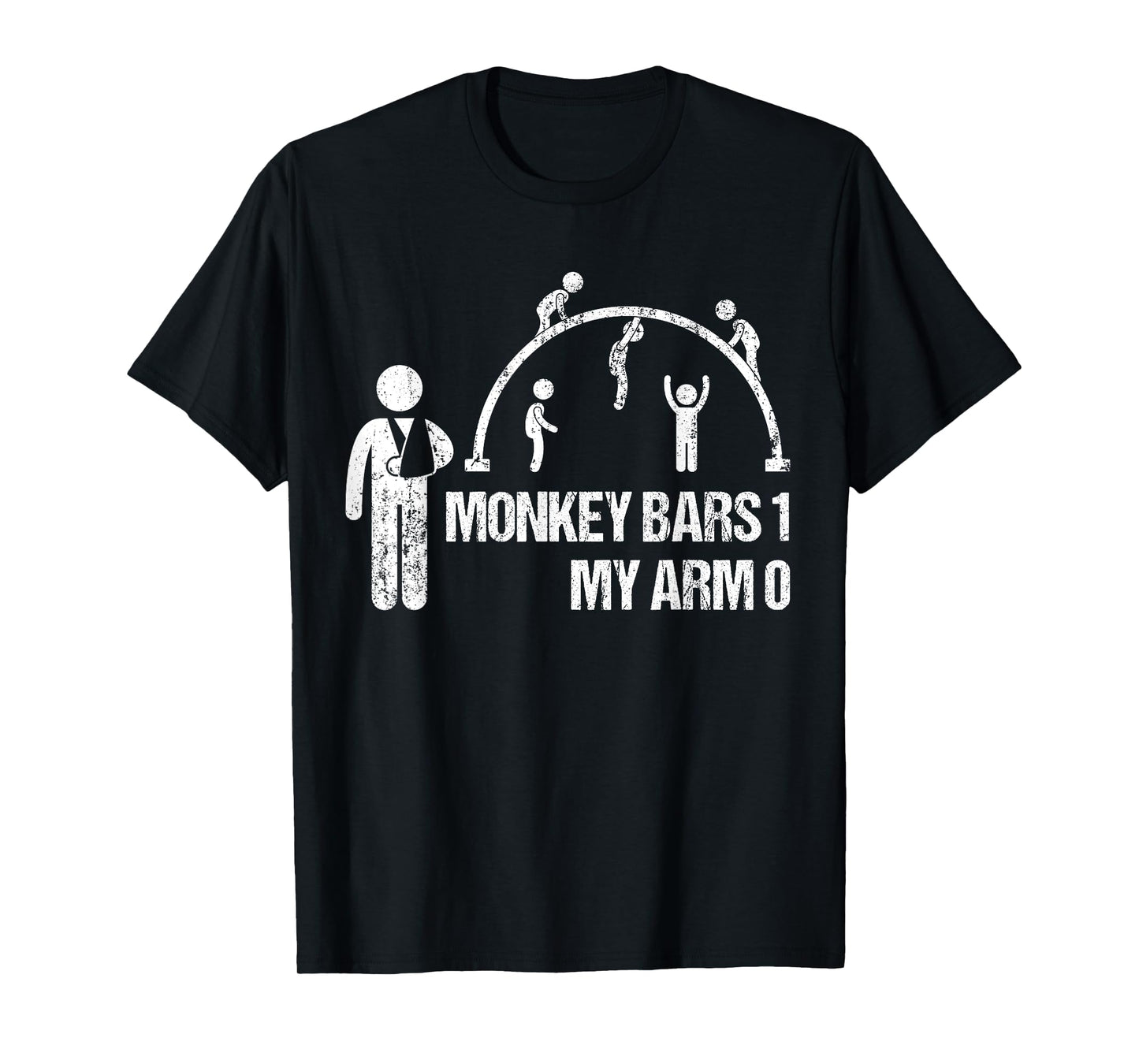 Monkey Bars 1 My Arm 0 Funny Broken Arm Story Boys Kids T-Shirt