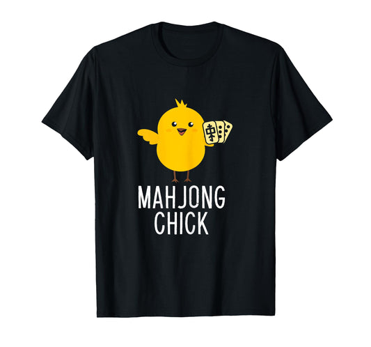 Mahjong Chick Player Board Game Mah-Jongg China Solitaire T-Shirt