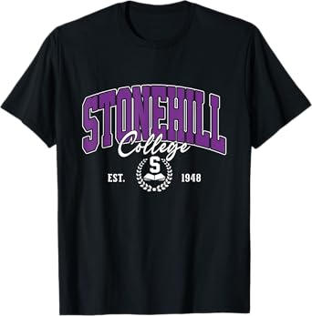 Stonehill Arch Vintage College Athletic Sports Design Tee T-Shirt