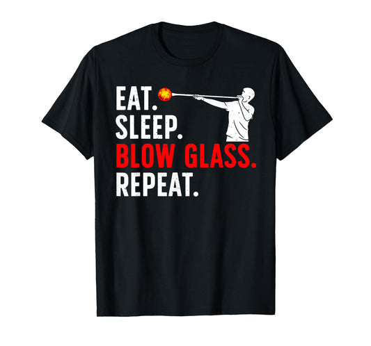 Funny Glassblowing For Men Women Glass Blowing Glassblower T-Shirt