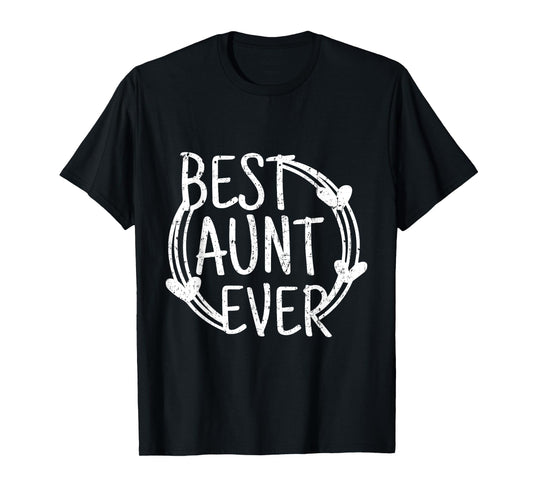 Best Aunt Ever Vintage Distressed T-Shirt