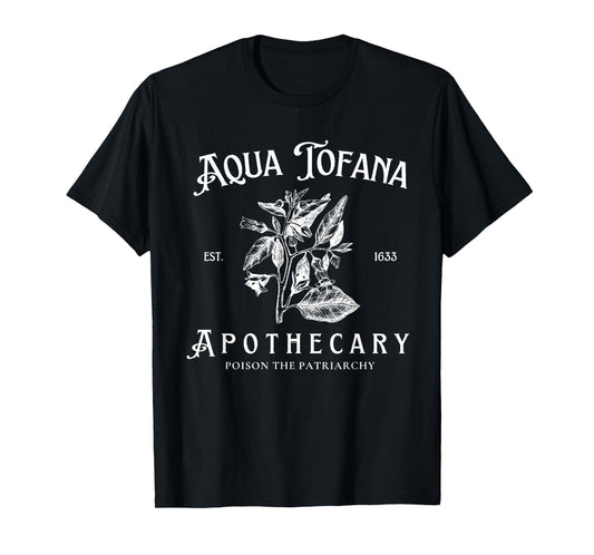 Funny Feminist Aqua Tofana Apothecary Vintage T-Shirt