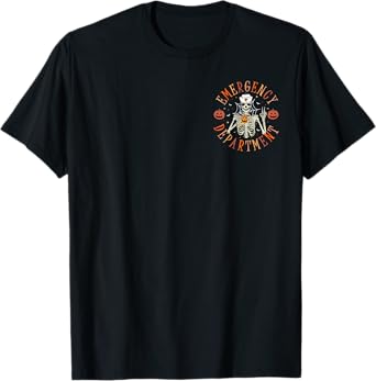 Emergency Department Skeleton ER Nurse Halloween T-Shirt