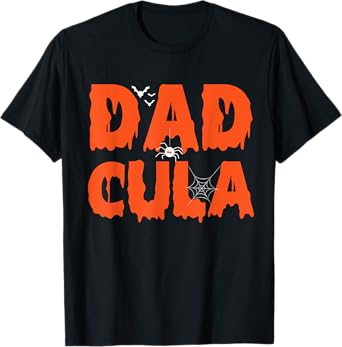 Funny Dadcula Halloween Dad Dracula Costume Momster matching T-Shirt