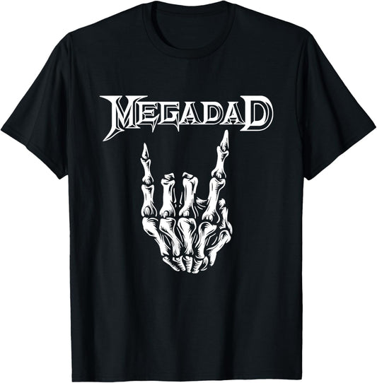 Megadad Retro 90s Hard Rock Band Heavy Metal Father's Day T-Shirt