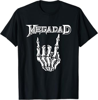 Megadad Retro 90s Hard Rock Band Heavy Metal Father's Day T-Shirt