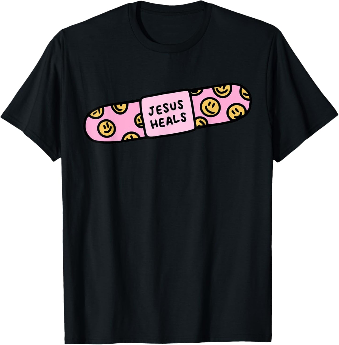 Jesus Heals Band-Aid Christian Faith Healing Bible Verse T-Shirt