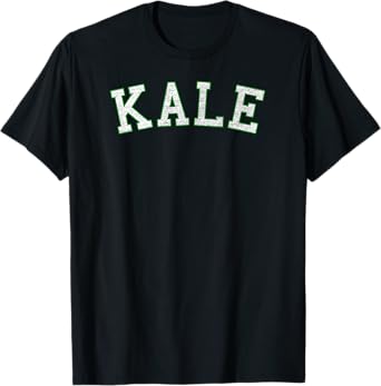 Vintage Retro Kale University Funny Vegan T Shirt T-Shirt