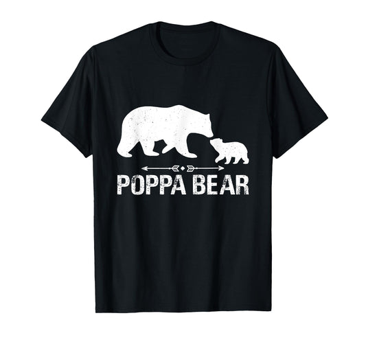 Poppa Bear Happy Father's Day Matching Family Dad Grandpa T-Shirt