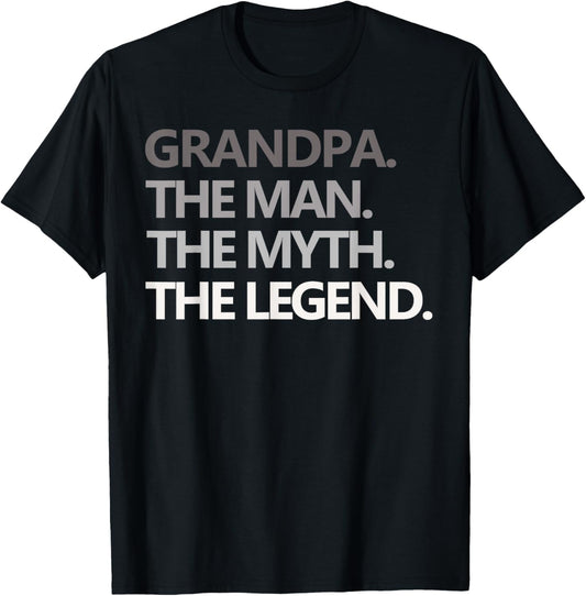 GRANDPA THE MAN THE MYTH THE LEGEND Men Gift Father's Day T-Shirt