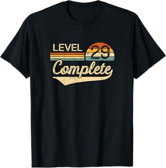 Level 29 Complete Vintage 29th Wedding Anniversary T-Shirt