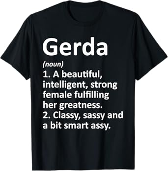 GERDA Definition Personalized Name Funny Christmas Gift T-Shirt