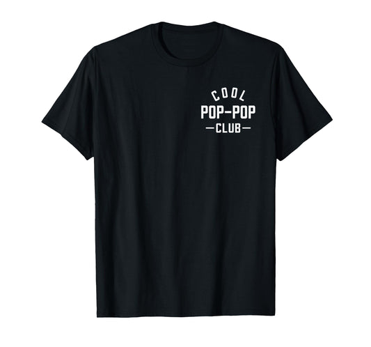 Pocket Cool Pop-Pop Club Best Pop Ever Retro Father's Day T-Shirt