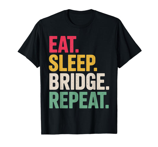 Cool Bridge Player Art for Men Women Card Game Player Bridge T-Shirt