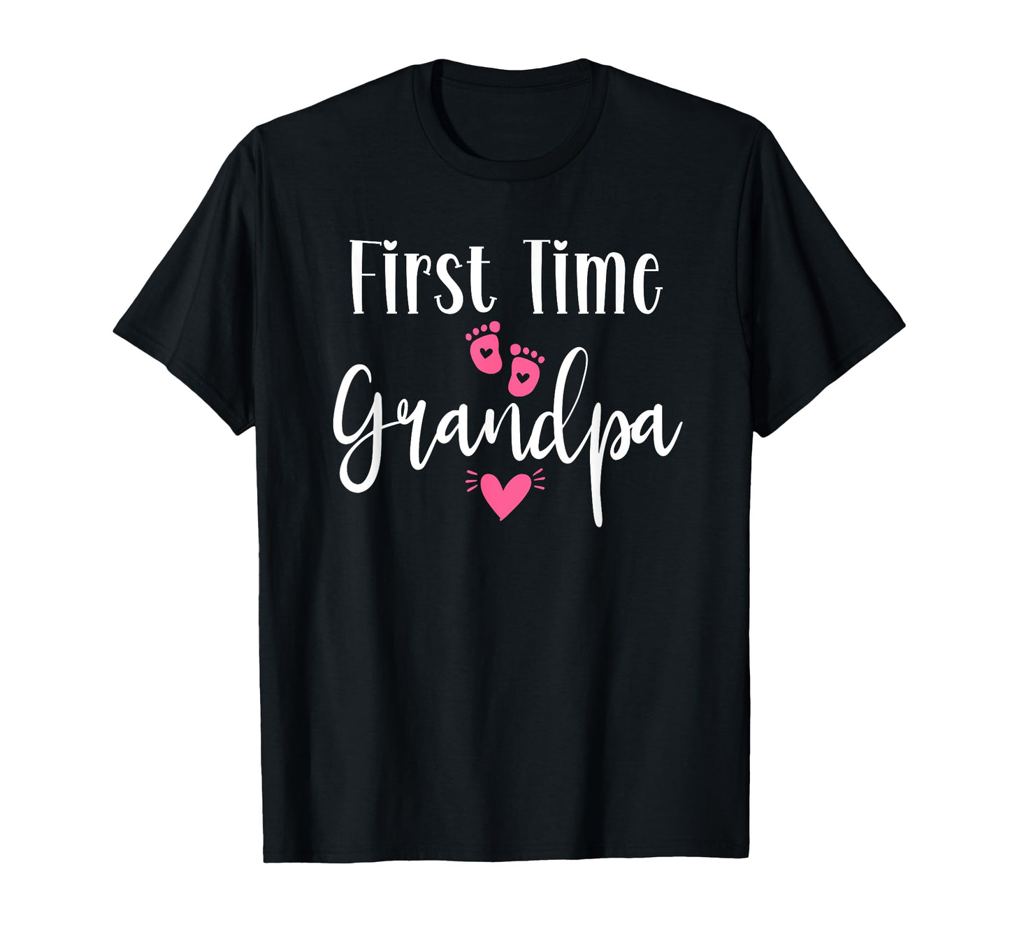 First Time Grandpa Pregnancy Announcement Girl T-Shirt