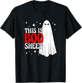 Red Boo Sheet Ghost T-Shirt
