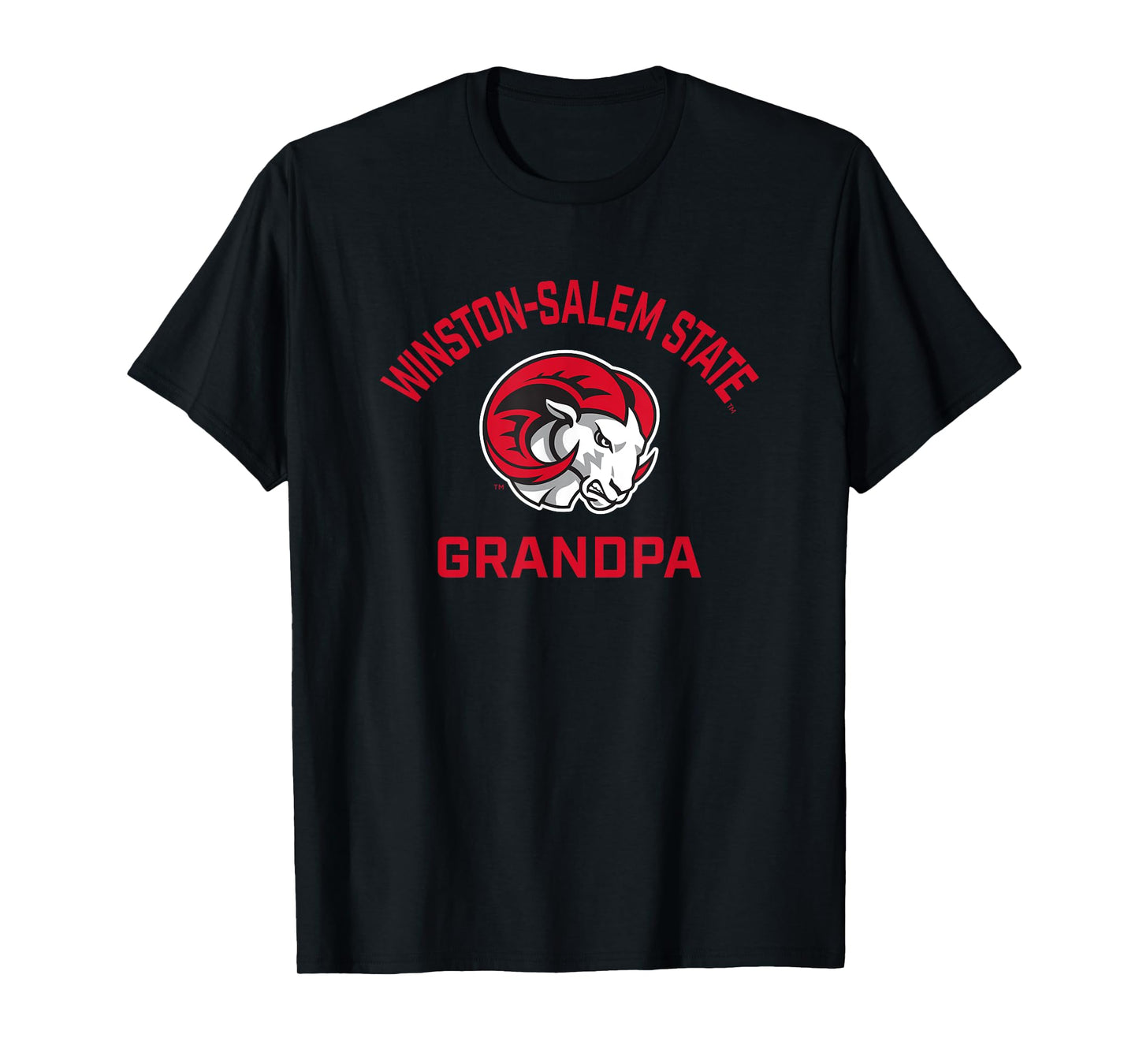 Winston-Salem State University WSSU Rams Arched Grandpa T-Shirt