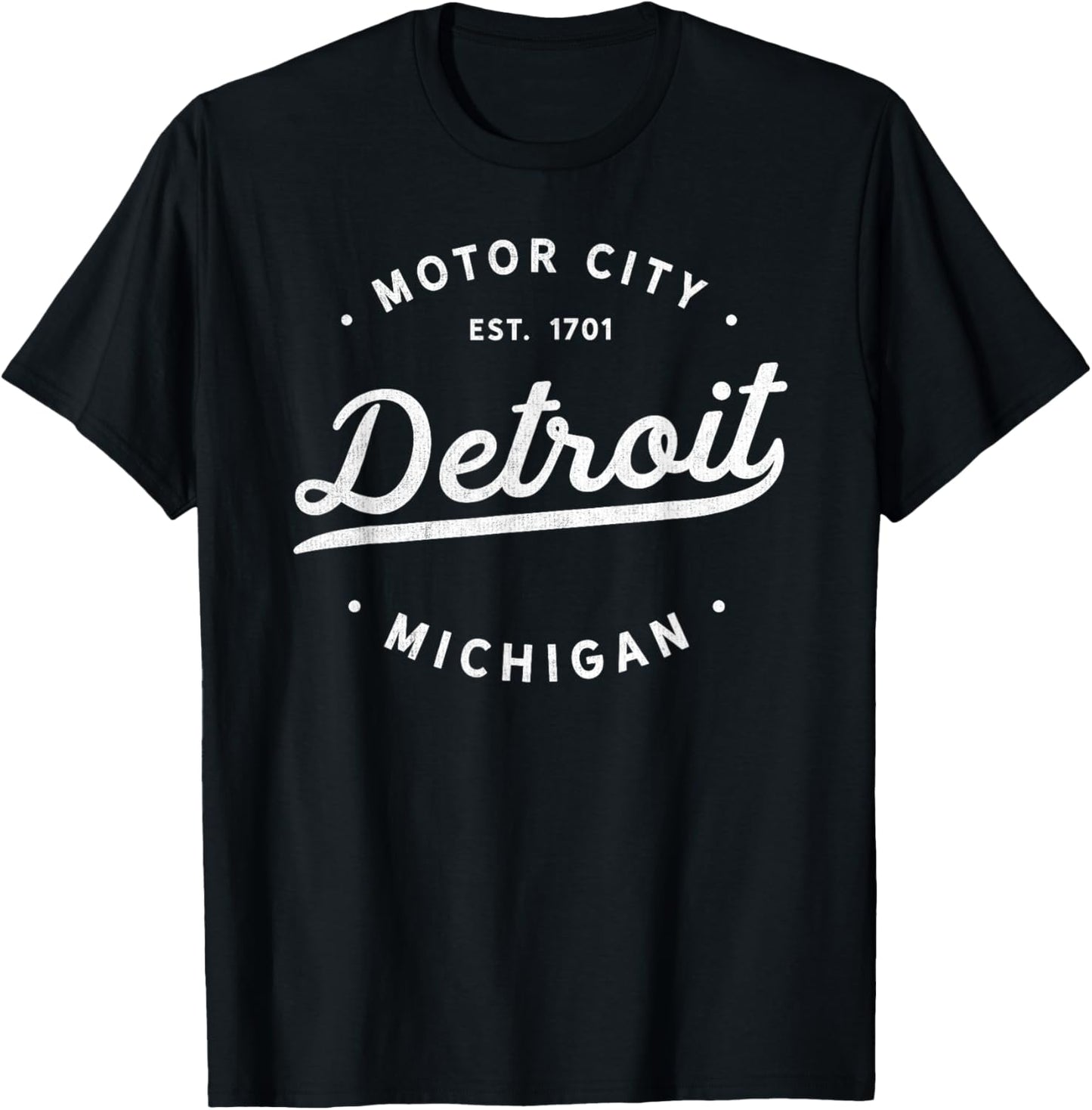 Classic Retro Vintage Detroit Michigan Motor City T-Shirt