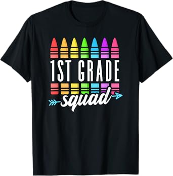 1st Grade Squad Back to School First Grade Teacher Boy Girl T-Shirt