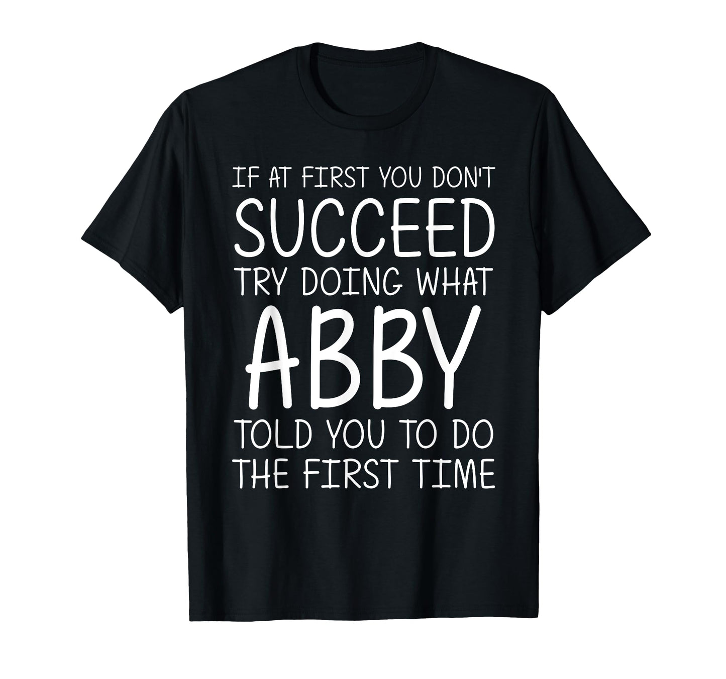 ABBY Gift Name Personalized Birthday Funny Christmas Joke T-Shirt