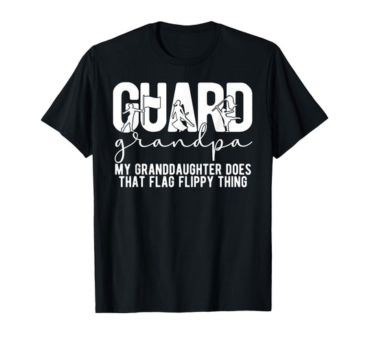 Color Guard Grandpa Funny Grandpa Of A Color Guard Member T-Shirt