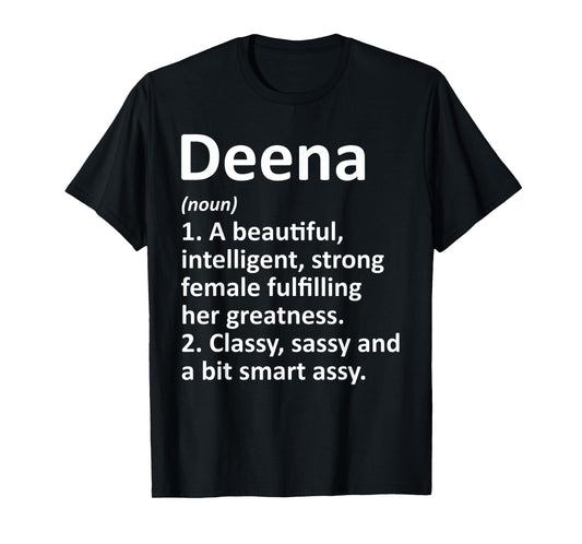 DEENA Definition Personalized Name Funny Christmas Gift T-Shirt