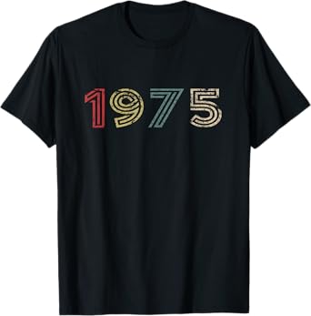 Vintage 1975 Cool 50 Year Old Bday Men Women 50th Birthday T-Shirt