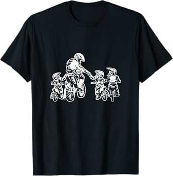 Motocross Father & Son Trail Biker MTB Dirt Bike Father's Day T-Shirt
