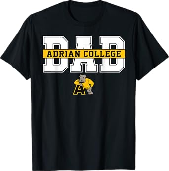 Adrian College Dad Father Arch Vintage Design Men T-Shirt