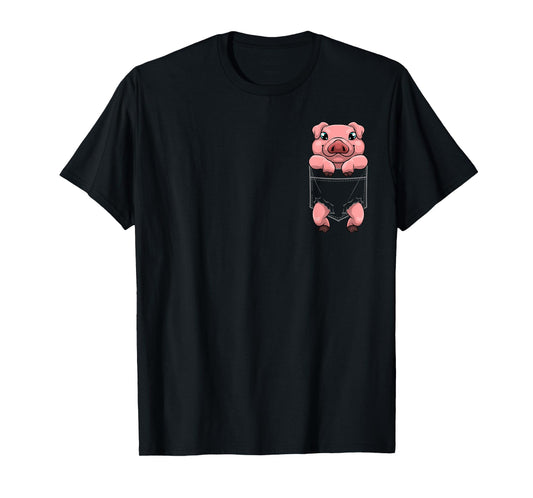 Cool Pig Art For Men Women Farm Animal Piggy Pork Pig Lovers T-Shirt