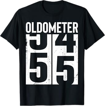 Funny 55 Years Old 55th Birthday Odometer Oldometer Men T-Shirt